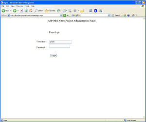 ASP.NET CMS Project